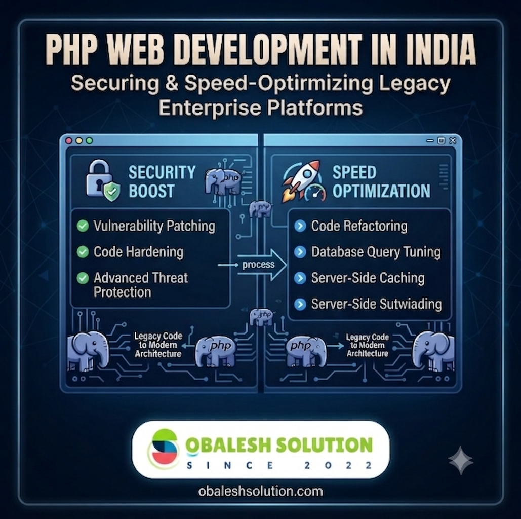 PHP Web Development in India: Securing and Speed-Optimizing Legacy Enterprise Platforms